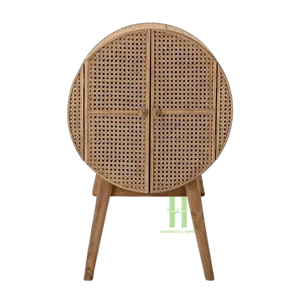 ตู้หวายธรรมชาติแบบนอร์ดิกทำด้วยมือออกแบบได้ตามต้องการทำจากเวียดนาม - Product Image 5