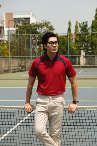 Polo de golf anti-humidité col polo classique Polyester Spandex uniformes scolaires polo tricoté hommes vêtements de mode Vietnam - Product Image 4