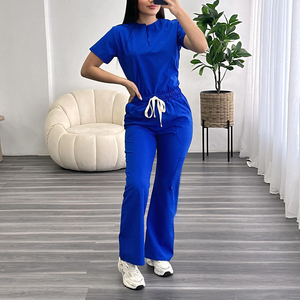 Set di Divise Mediche da Donna 2025, Personalizzazione di Alta Qualità, Pantaloni a Zampa Elasticizzati per <span class=keywords><strong>Infermiere</strong></span> e Personale Ospedaliero - Product Image 3