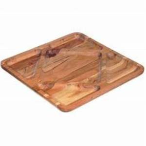 Bandeja DE SERVICIO DE MADERA cuadrada ecológica moderna personalizable al por mayor bandejas de exhibición de café para uso doméstico - Product Image 2