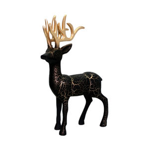 Renne en aluminium fini gris Design Premium pour dessus de table maison et décoration de noël ornement fait à la main en vrac - Product Image 3