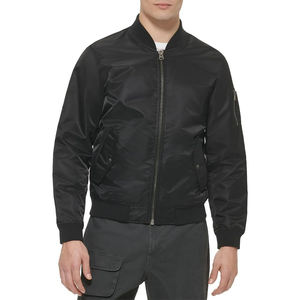 Blouson d'aviateur en satin pour hommes respirant personnalisé pour hommes OEM veste en satin décontracté pour hommes High Street veste en satin - Product Image 1