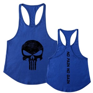 Débardeurs de sport décontractés pour hommes MJSI Trading, personnalisés, pour musculation, sans manches, respirants, tricotés, 220g, 100% coton, vente en gros - Product Image 5