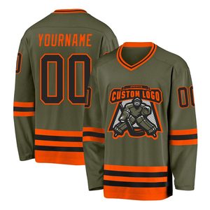 เสื้อเจอร์ซีย์ใส่เล่นฮ็อกกี้น้ำแข็งงานปักลายสกรีนผ้าไหมชุดฮ็อกกี้ระดับไฮเอนด์ตามสั่ง - Product Image 5