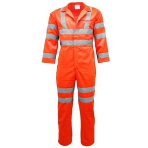 Combinaison réfléchissante de sécurité vêtements de travail costume Fr vêtements uniformes de résistance au feu à la flamme vêtements de travail combinaison de travail haute visibilité - Product Image 1