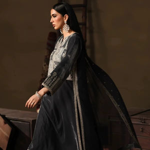 Vestido de Fiesta, Vestido Largo, Vestidos de Noche para Mujer Musulmana, Un Hombro, Línea A, con Cuentas, Vestidos de Compromiso, Natural, Transpirable - Product Image 1