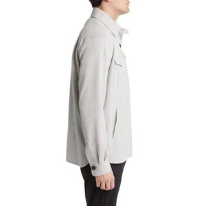 Vente en gros Chemise en jean respirante à col montant personnalisée pour hommes, veste en jean à manches longues, chemise habillée délavée, uniforme en vrac - Product Image 3