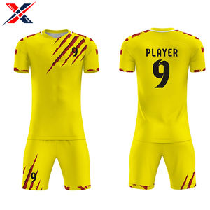 Maillot de football personnalisé dernier cri, impression par transfert thermique, ensemble de maillots de football unisexe pour adultes, respirant, séchage rapide, 100% football - Product Image 3