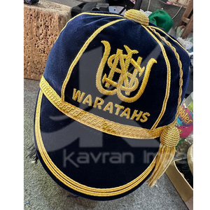 Logotipo personalizado Rugby Honor Cap Color rojo Rugby Cap con bordado de oro Gorra de rugby más vendida - Product Image 5