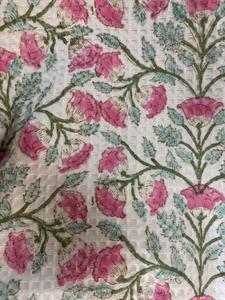 Albornoces de gofres de algodón impresos a mano de primera calidad o batas de noche Tintes sin azo hechos a mano en Jaipur India-Talla única - Product Image 5