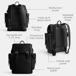 Sac à dos pour ordinateur portable populaire, sac à dos pour ordinateur de haute qualité, durable, imperméable, en cuir PU pour hommes - Product Image 5