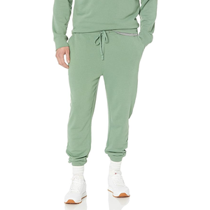 Men's Casual Tapered Sweatpants <b>Elastic</b> Mid <b>Waist</b> Drawstring Joggers Pants Breathable Canvas <b>Trouser</b> - Product Image 5