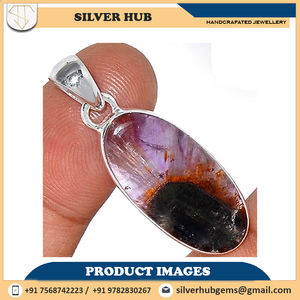 จี้รูปวงรีตั้งขอบพลอย Coxonite คุณภาพสูงสีเงินสเตอร์ลิง925 - Product Image 2