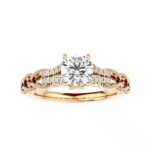 แหวนแต่งงานเพชรมอิสซาไนต์แท้1.50เงิน925แหวนหมั้นเพชรแนววินเทจของขวัญประจำวันสำหรับผู้หญิงสำหรับเธอ - Product Image 3