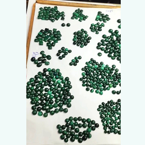 หิน Malachite หลวมธรรมชาติขนาด5มม. 10มม. 506ชิ้นหินรูปไข่ทรงหลังเบี้ย1265cts สีเขียว Iroc ขายรูปลูกแพร์ - Product Image 1