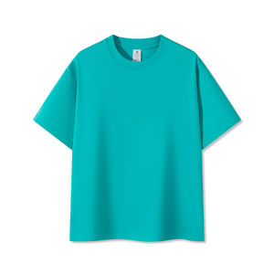 2025 surdimensionné unisexe 320gsm vierge poids lourd grande taille pas cher banque t-shirt OEM 100% coton respirant t-shirt - Product Image 5