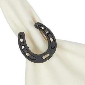 Anillo para Servilletas con Diseño de Silla de Montar Antigua, Estilo Ecuestre - Product Image 6