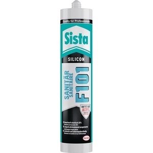 Cartouche sanitaire en silicone F101 transparente 300 ml SISTA - Product Image 1