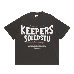 T-shirt streetwear ample Insomnia TS041 OEM ODM fabriqué au Vietnam pour femmes et hommes, 100 % coton, écologique, manches courtes, logo personnalisé - Product Image 3