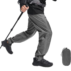 Pantalon coupe-vent décontracté léger pour hommes à bas prix respirant à séchage rapide 100% nylon - Product Image 5