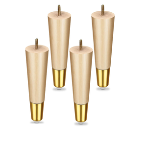 Patas de muebles de madera maciza con estilo moderno y duradero para sofá, piezas decorativas elegantes de fácil reemplazo para uso en hospitales al aire libre - Product Image 4