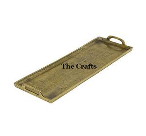 Plateau de service de forme rectangulaire de la plus nouvelle conception Collations au chocolat de couleur or de la meilleure qualité et plateau de nourriture - Product Image 2