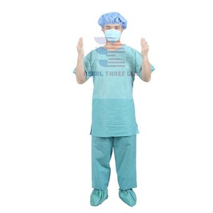 Traje de fregado médico no tejido Trajes de fregado uniforme para médicos y enfermeras - Product Image 6