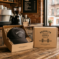 Boîtes en carton pour casquettes homme AT PACK – Emballage personnalisé pour casquettes avec logo – Articles promotionnels pour cafés