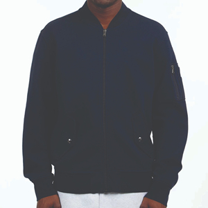 Nueva chaqueta de bombardero clásica de tela de alta calidad para hombre, logotipo personalizado, Color sólido, cremallera completa, chaquetas de invierno de estilo callejero para hombre - Product Image 3