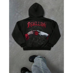 2026Nueva llegada Sudaderas con capucha para hombre Diseño personalizado Impreso Transpirable Sostenible Tallas grandes Bajo precio OEM Invierno - Product Image 6