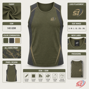 Camiseta sin mangas de malla para gimnasio para hombre, de primera calidad, para entrenamiento, del fabricante - Product Image 4