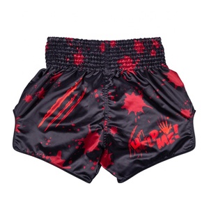Pantalones cortos de entrenamiento de artes marciales para hombre, muay thai, kickboxing, transpirables, de secado rápido, cintura elástica, ropa de gimnasio y fitness. - Product Image 5