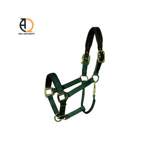 Licol à corde réglable pour cheval, ajustement confortable, entraînement, sangle en nylon durable, boucles en cuir - Product Image 3