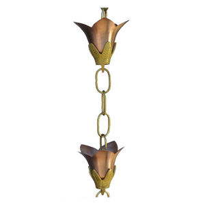Chaîne de pluie décorative moderne pour gouttière de toit, élégante chaîne de drainage en métal suspendue - Product Image 2
