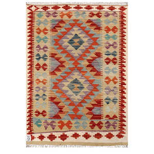 Tapis Imaco Maimana Afghanistan Kilim 117 x 82 cm, pièce décorative murale - Product Image 1