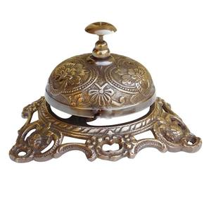 Cloche de table en laiton antique Compteur de service d'hôtel Restaurants Compteur de cloche d'hôpital et décor de bureau Cloche d'appel. - Product Image 6