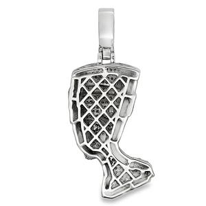 Trendy Designer Moissanite Round Diamond <b>Pendant</b> In S925 <b>Silver</b> Fashion Jewelry <b>For</b> <b>Men</b> Women - Product Image 2