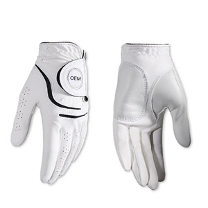 Logo personnalisé de haute qualité Tous les gants de golf Nouvelle arrivée en cuir de mouton Confortable et service OEM pour les gants de golf personnalisés - Product Image 1