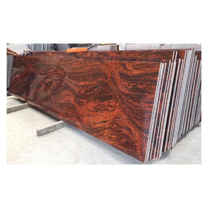 Azulejos de granito rojo pulido de alta resistencia directo desde la India, losas grandes para villas modernas para cocina y baño - Product Image 2