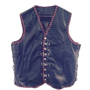 Gilet en cuir de moto personnalisé gilet en cuir de motard en maximisant l'usure - Product Image 3