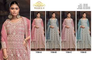 Thanh lịch nặng Twill <span class=keywords><strong>Net</strong></span> <span class=keywords><strong>anarkali</strong></span> ăn mặc với đa chủ đề thêu và đầy đủ backsize thêu cho những dịp đặc biệt - Product Image 6