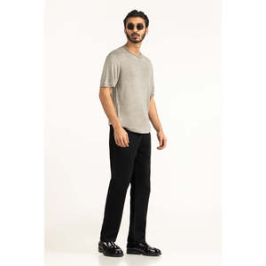 Camiseta Informal Simple y Transpirable de Algodón 100% Ecológico para Hombre, Fabricante OEM ODM, Proveedor, Marca Privada - Product Image 4