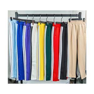Pantalones de chándal acampanados informales Ángel de alta calidad personalizados para hombre, pantalones de chándal acampanados con banda elástica en la cintura, pantalones de chándal apilados con palma para hombre - Product Image 3