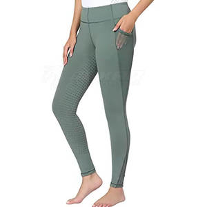Pantalones de mujer con cintura alta y diseño duradero para montar a caballo - Product Image 1