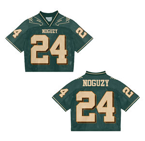 Impresión personalizada de poliéster de gran tamaño Vintage Boxy Retro Fútbol Jersey de fútbol cuello en V malla hombres camisetas Streetwear camisa de verano - Product Image 3