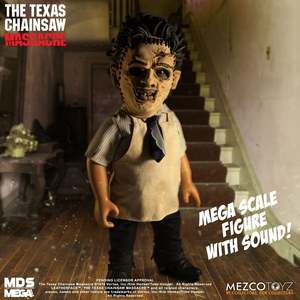 ชุดฟิกเกอร์แอคชั่นพลาสติกขนาดใหญ่พิเศษ เลเธอร์เฟซ จากภาพยนตร์เรื่อง Texas Chainsaw Massacre 15 นิ้ว พร้อมเสียงพูด ของสะสมอนิเมะ ตัวละคร สัตว์ - Product Image 2