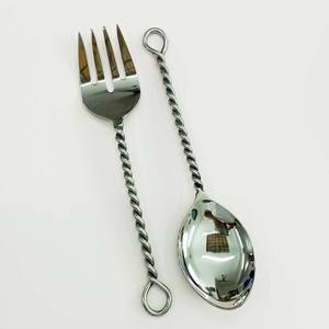 Juego de mesa de comedor de diseño real para fruta y verdura, set de herramientas aptas para lavavajillas, tenedor para ensalada, pulido de espejo, nuevo - Product Image 6