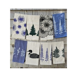 Custom Made Your Own Design With Remarkable Kitchen 100% Cotton Bulk Organic Absorbent Hand Block Digital Printed Tea Towels - Product Image 1