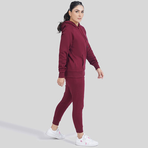 Nouveau style, logo personnalisé, survêtement décontracté de haute qualité en deux pièces avec capuche, survêtement surdimensionné pour femmes - Product Image 4