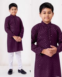 Wholesale New Fashion Winter Thobe <b>Boys</b> Muslim Thobe <b>Boys</b> <b>Kurta</b> Kids Thobe Abaya Kids Jubbah - Product Image 3